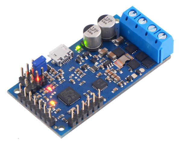 High-Power Simple Motor Controller G2 24v12 (Connectors Soldered)