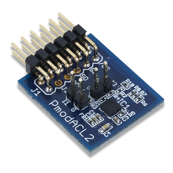 Pmod ACL2: 3-axis MEMS Accelerometer