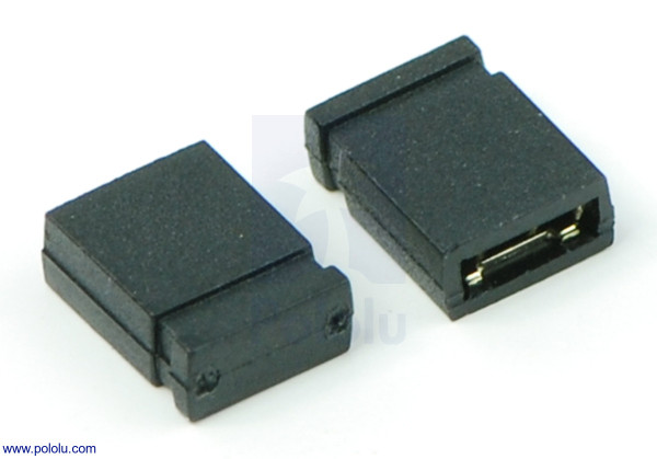 0.100" (2.54 mm) Shorting Block: Black, Top Closed